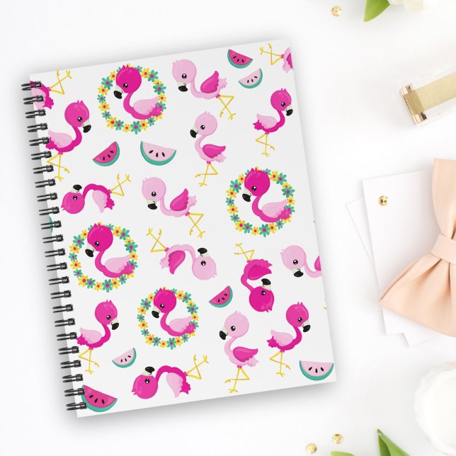 Tropisches Muster, Flamingos, Wassermelonen, Blume Planer (Von Creator hochgeladen)