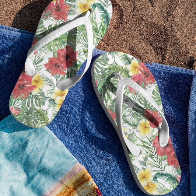 Tropisches Muster Flip Flops (Von Creator hochgeladen)