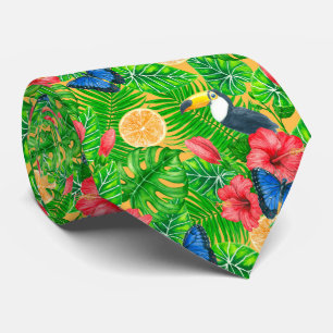 tropisches Muster Krawatte