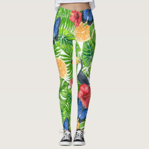 tropisches Muster Leggings