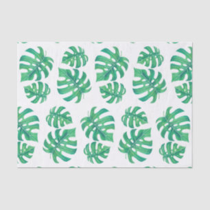 Tropisches Muster mit Monstera-Blätter Seidenpapier