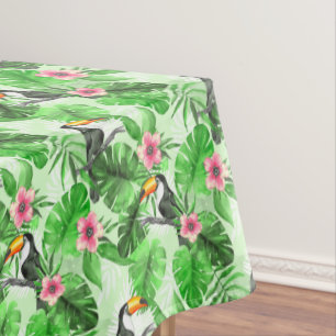 Tropisches Muster mit toucan Tischdecke