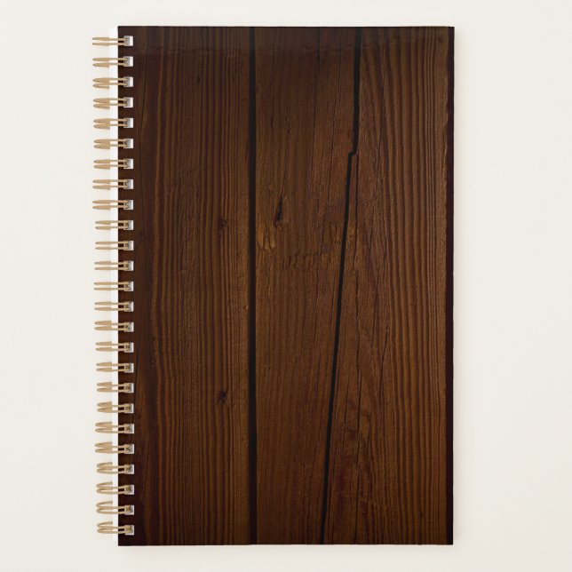 Tropisches Muster Monogramm Planer (Vorderseite)