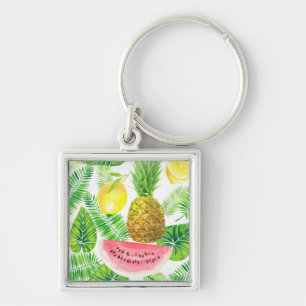 tropisches Muster Schlüsselanhänger