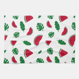 tropisches Muster, Wassermelonmuster, tropischer O Geschirrtuch