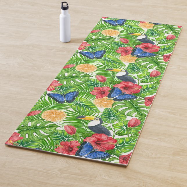 tropisches Muster Yogamatte (Beispiel)