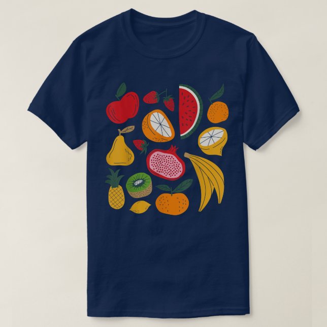Tropisches Obst Lover Vegan Vegetarian Healthy 141 T-Shirt (Design vorne)