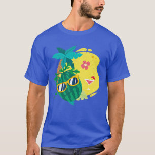 Tropisches Obst Melon Exotic Sommer Gedeckter Wass T-Shirt