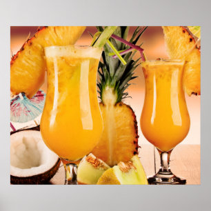 Tropisches Obst Poster