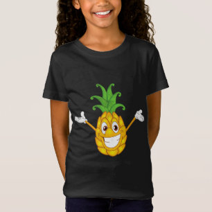 Tropisches Obst Pun Happy Ananas Süßfrüchte T-Shirt