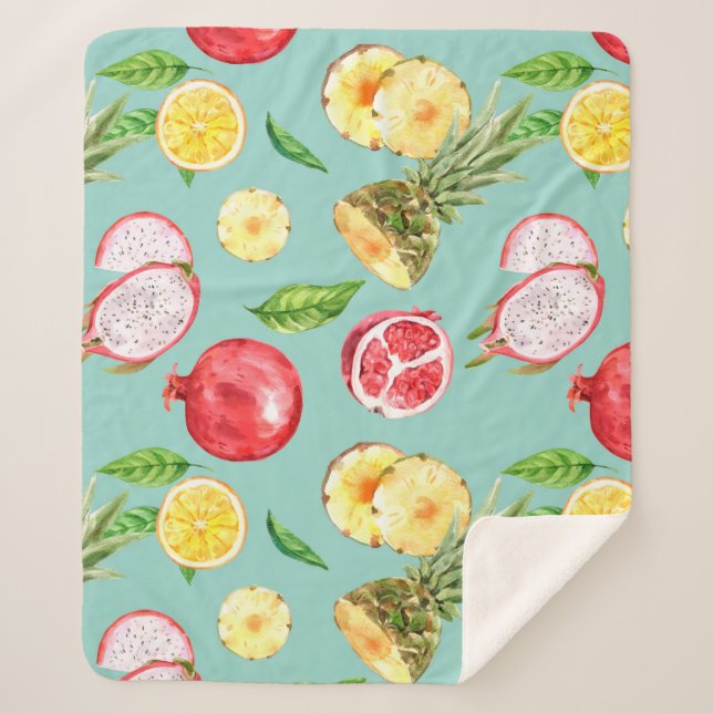 Tropisches Obst Sherpadecke (Vorderseite)