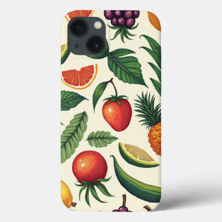 tropisches Obst- und Gemüsemuster Ipon 13 Fall Case-Mate iPhone Hülle
