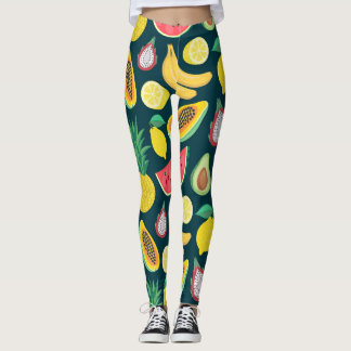 Tropisches Obst Vintages Muster Bliss Leggings