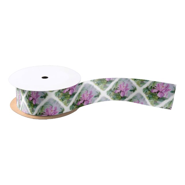 TROPISCHES ORCHID-GIFT-RIBBON SATINBAND (Spule)