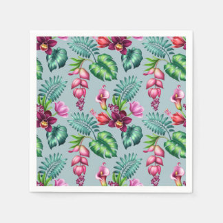 Tropisches Orchid Papier Napkins Serviette