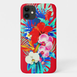 Tropisches Orchideenmonsterie Hawaiianisches Blume Case-Mate iPhone Hülle