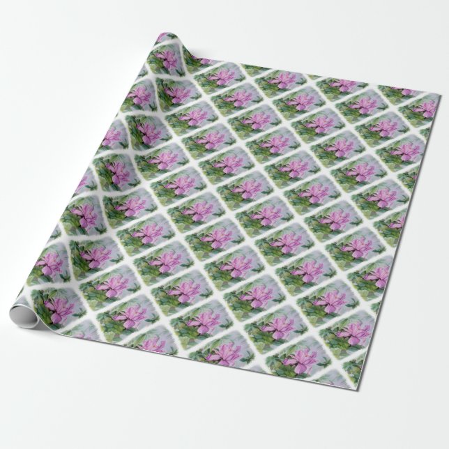 TROPISCHES ORCHIDEPAPIER GESCHENKPAPIER (Ungerollt)