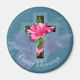 Tropisches Osterkreuz und Segen-Magnet Magnet