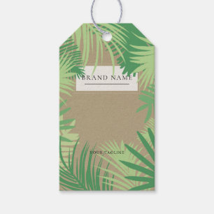 Tropisches Palm-Logo-Hängeetiketten mit Schnur Geschenkanhänger