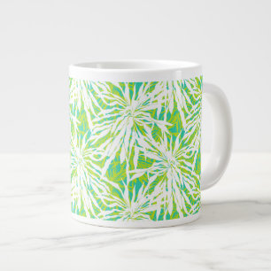 Tropisches Palmblätter-Muster Jumbo-Tasse