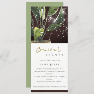 TROPISCHES PALMSTARRY MASON JAR LICHTES BRAUTPARTY EINLADUNG