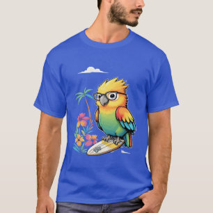 Tropisches Papageien-Chill-Vibes – Sonnenuntergang T-Shirt