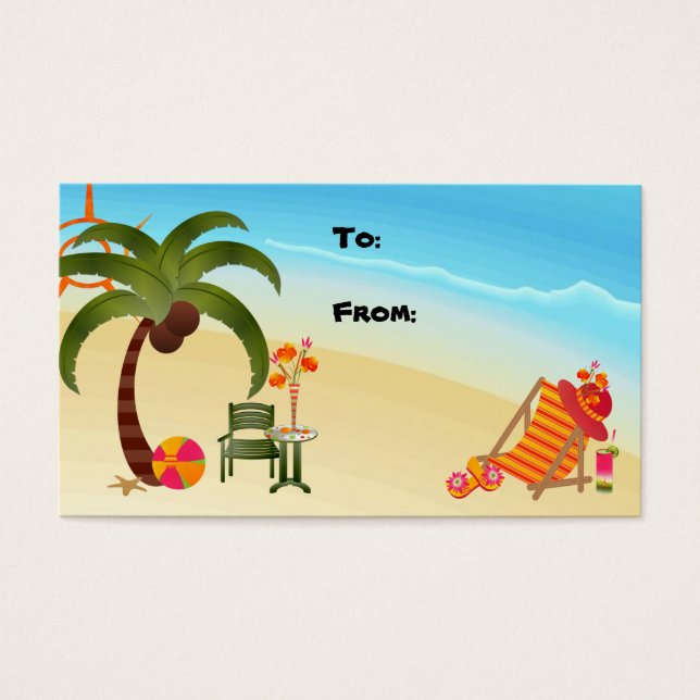 Tropisches Paradies als Geschenk (Vorderseite)