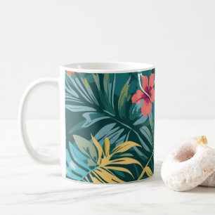 Tropisches Paradies Blumen Kaffeetasse