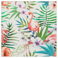 Tropisches Paradies-Flamingo-Blumen-Blätter