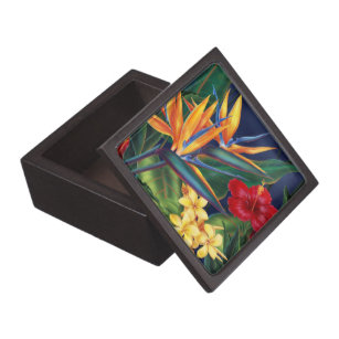 Tropisches Paradies Hawaiian Floral Premium Gesche Kiste