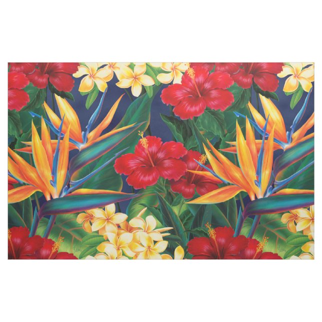 Tropisches Paradies Hawaiian Floral Stoff (Fat Quarter (45,7 x 55,9 cm))