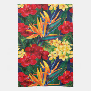 Tropisches Paradies Hawaiian Floral Vertikal Handtuch