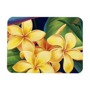 Tropisches Paradies Hawaiian Plumeria Magnet