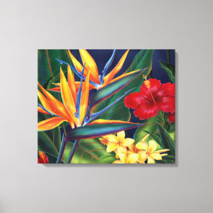 Tropisches Paradies Hawaiian Wrapped Canvas Leinwanddruck