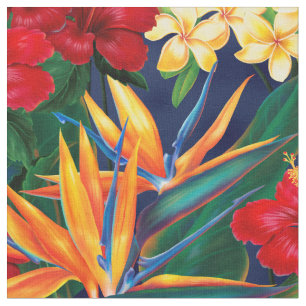 Tropisches Paradies Hawaiianische Flora - Kleine G Stoff