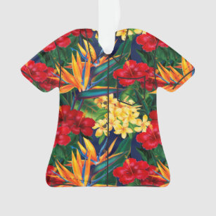 Tropisches Paradies-hawaiisches BlumenAloha Shirt Ornament