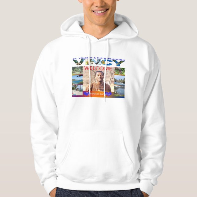 tropisches Paradies Hoodie (Vorderseite)