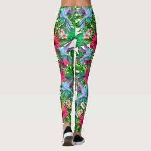 Tropisches Paradies Hummingbirds CBDOilPrincess Le Leggings