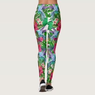 Tropisches Paradies Hummingbirds CBDOilPrincess Le Leggings