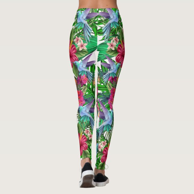 Tropisches Paradies Hummingbirds CBDOilPrincess Le Leggings (Rückseite)