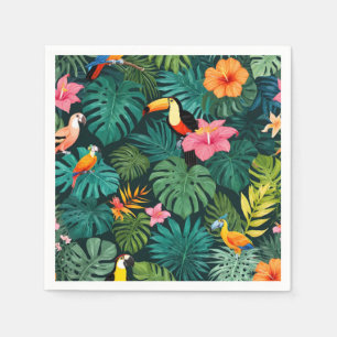 Tropisches Paradies-Jungle-Muster Serviette
