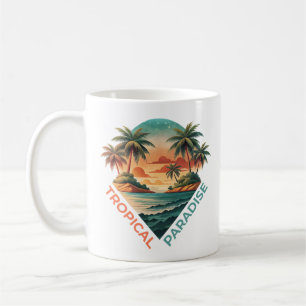 Tropisches Paradies Kaffeetasse
