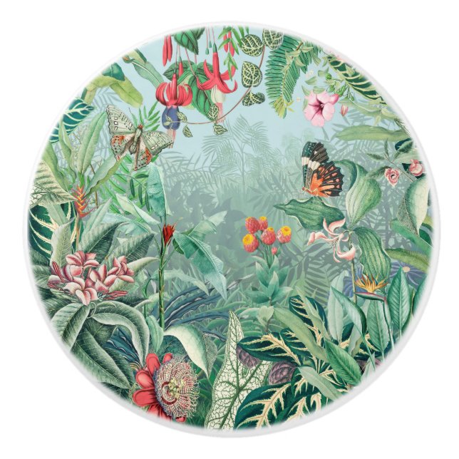 Tropisches Paradies Keramikknauf (Vorderseite)