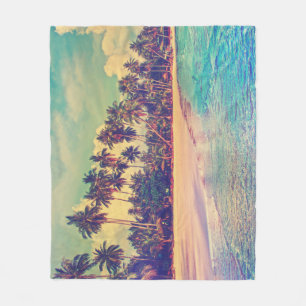 Tropisches Paradies: Meer, Hotel, Strand. Fleecedecke