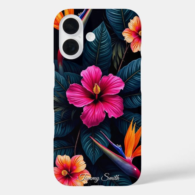 Tropisches Paradies, Muster | Lebend botanisch Case-Mate iPhone Hülle (Rückseite)