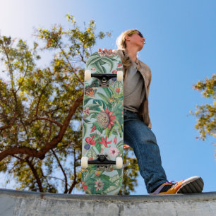 Tropisches Paradies Muster Skateboard