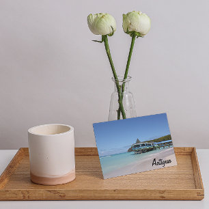 Tropisches Paradies Pier auf Antigua Postkarte