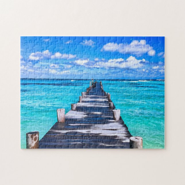 TROPISCHES PARADIES PIER JIGSAW PUZZLE (Horizontal)