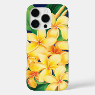 Tropisches Paradies Plumeria Hawaiian Illustration iPhone 16 Pro Hülle