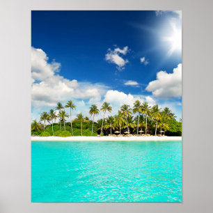 Tropisches Paradies Poster